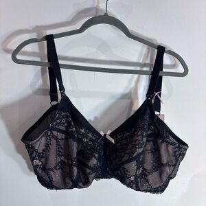 PANACHE Sz 40FF Sophie Black Nude Lace Nursing Bra NEW WITH TAG